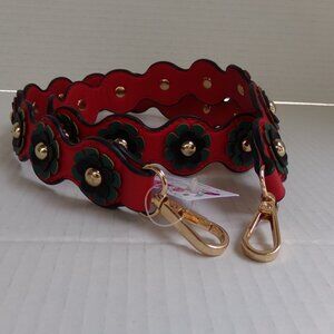 NWT Purse Bag Crossbody Flower Strap Handle 38''